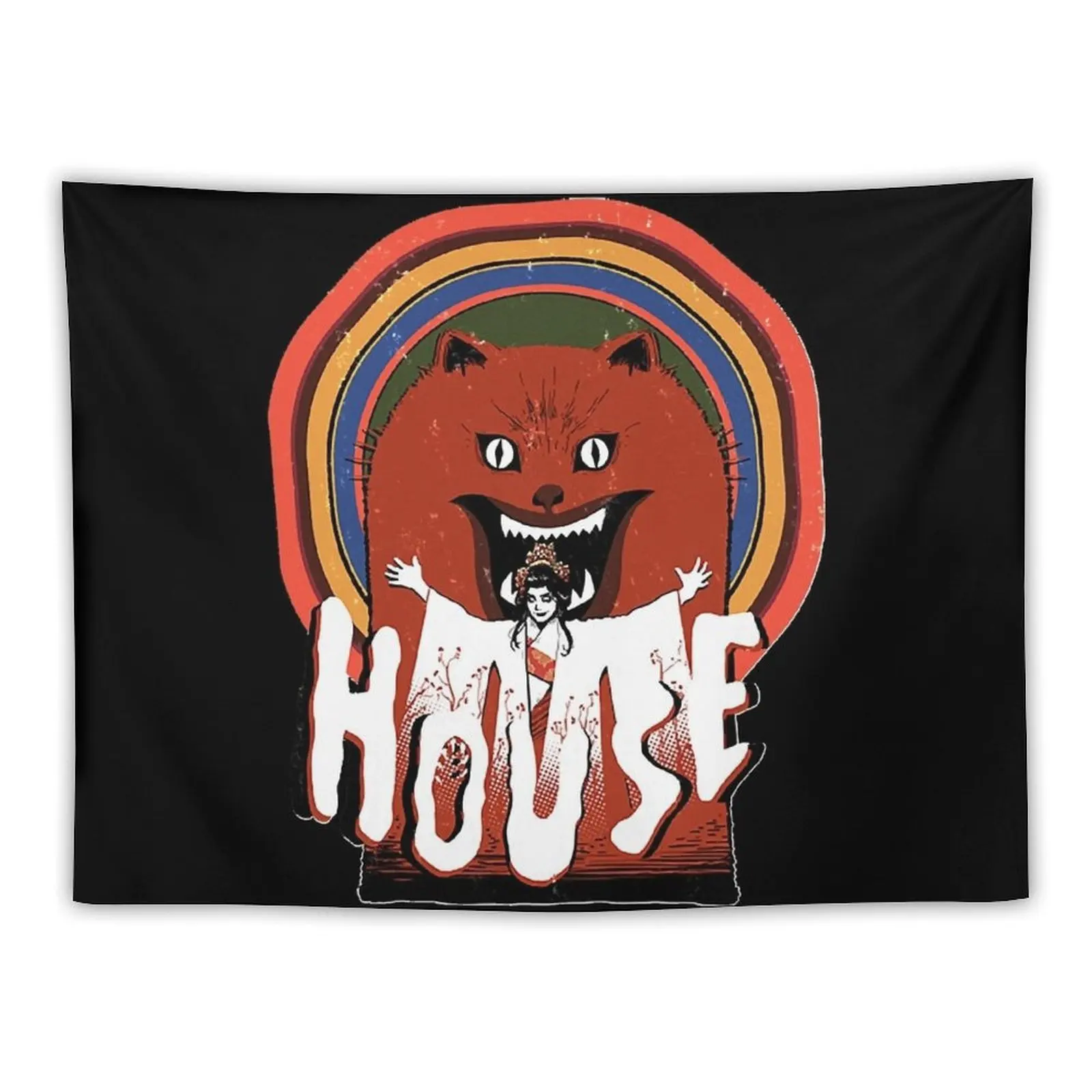 

Hausu (House) 1977 Essential Tapestry Tapete For The Wall On The Wall Tapestry