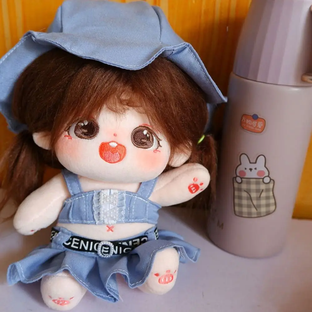 T-shirt 15/20cm Cotton Doll Clothes Princess Skirt DIY Clothing Idol Doll Clothes Lolita Dress Dress Up Plush Toy Clothes