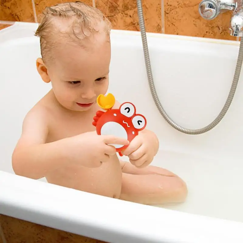 Jouet de bain de baignoire de vache pour tout-petit, crabe de natation, jouet d'eau écologique, jouet de piscine amusant, cadeau de nouveau parent, heure du bain