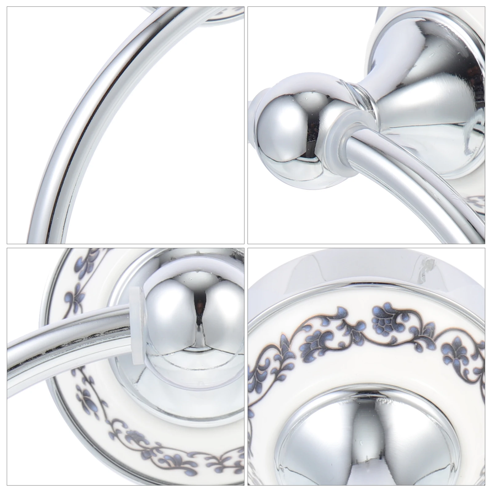 

Stainless Steel Ring Wall Mounted Bathroom Kitchen Organizer Household Supplies Decorative Holder Home Decor Storage