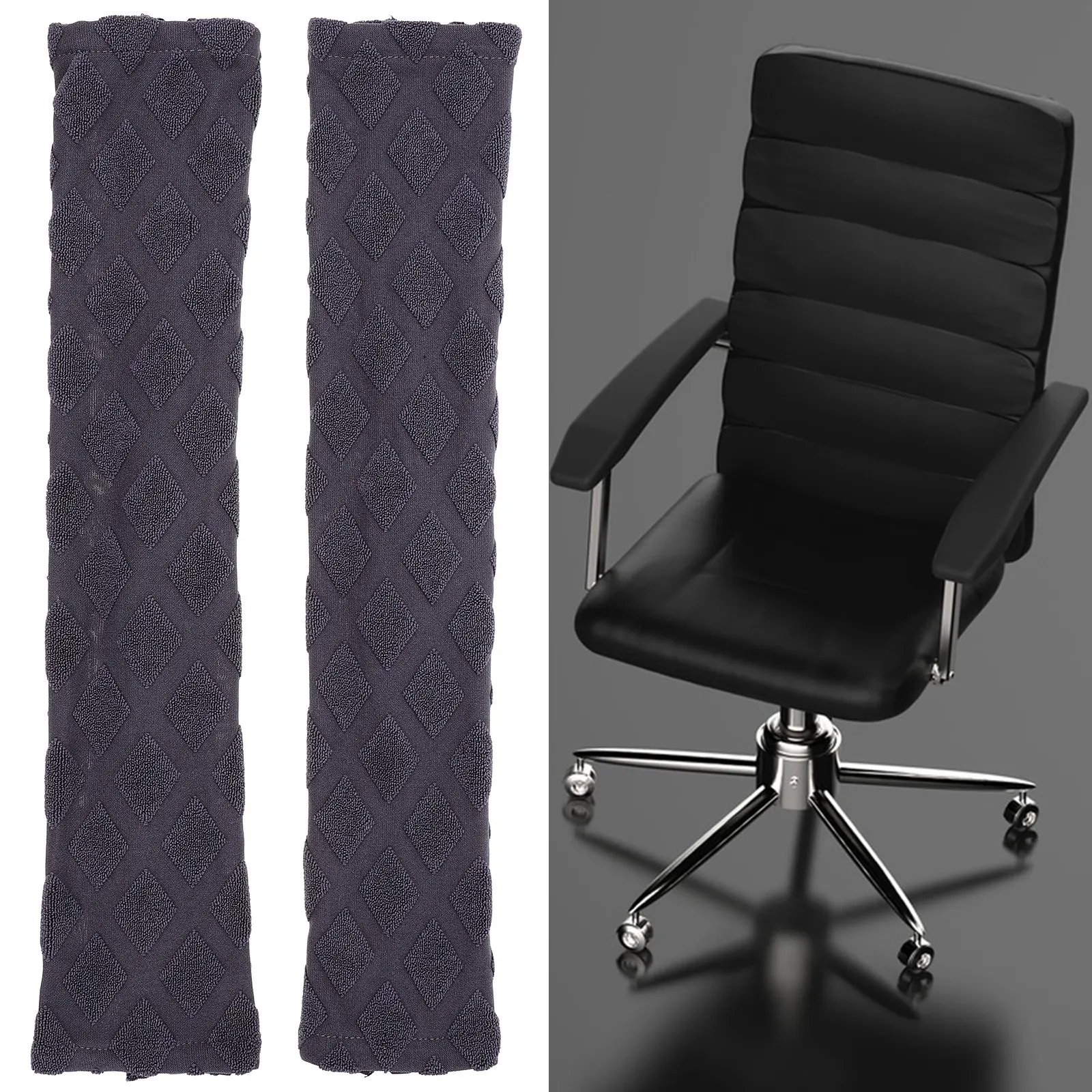 2Pcs Office Chair Armrest Covers Elastic Protective Sleeve Arm Rest Covers for Gaming Computer Chairs Scratch Resistant Armrest