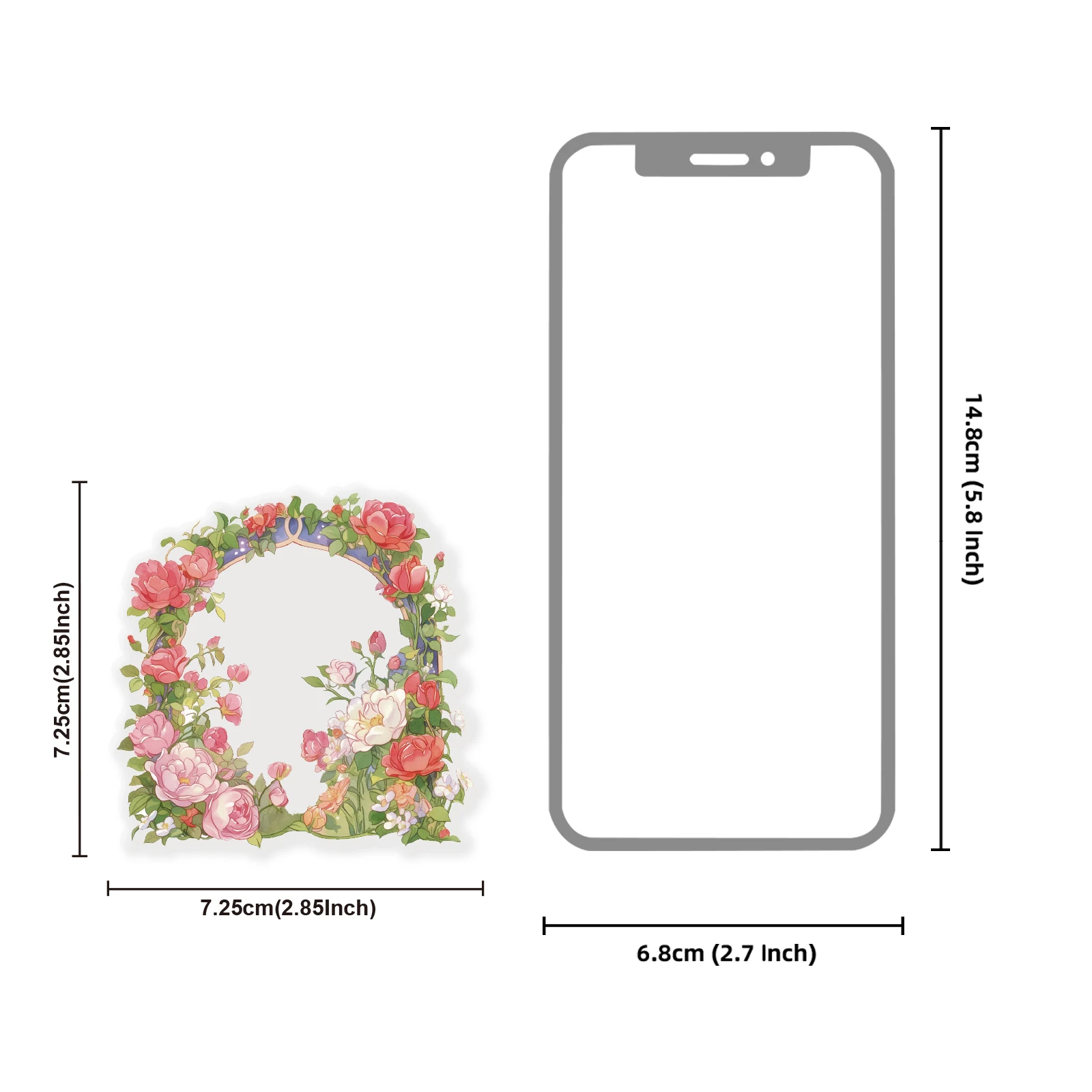 Etori Life Dreamy Flower Spirit Pink Garden Elf Pattern Pet Stickers DIY Scrapbook Supplies, Notebook, Phone Stickers, Gift Paper Bags, School Supplies, Children's Toy Stickers