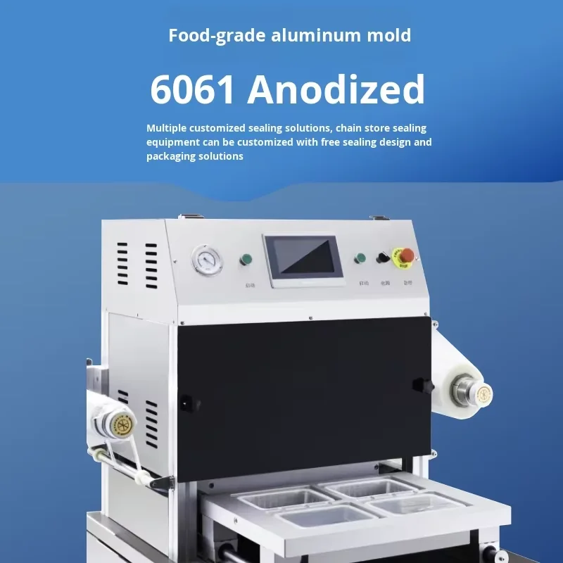 Film Sealing Machine for Chicken Modified Atmosphere Fresh-keeping Box Nitrogen Flushing Packaging Machine