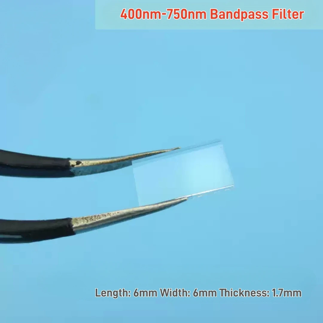 400nm-750nm Long Pass Filter High Transmittance for Visible Light Infrared Blocking Optical Glass Filter Custom Size Available