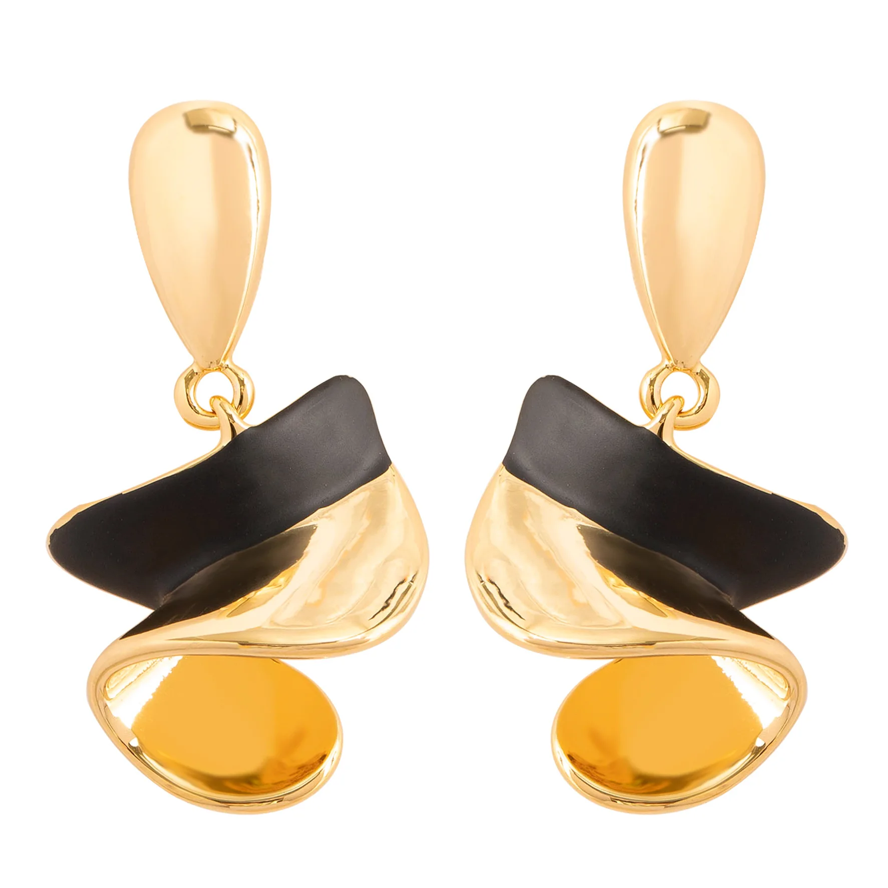 

Women's Irregular Twisted Geometric Earrings, Trendy Minimalist Silver Needle Face-Slimming Ear Jewelry