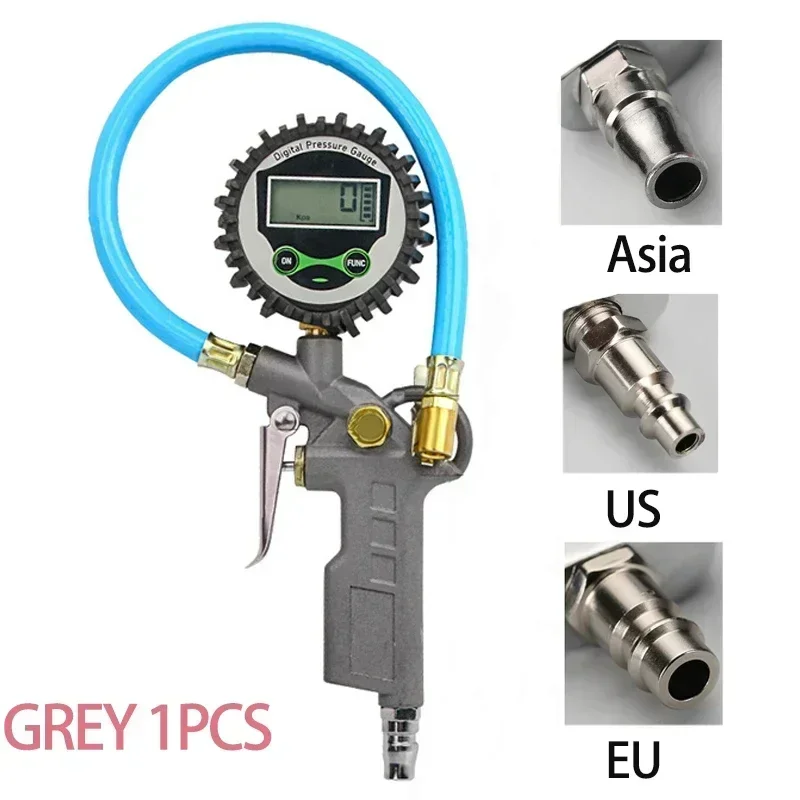 Digital Display Air Pressure Gun para carro, UE pneu inflator calibre, display LCD, pneu pressão verificar ferramenta, Auto acessórios