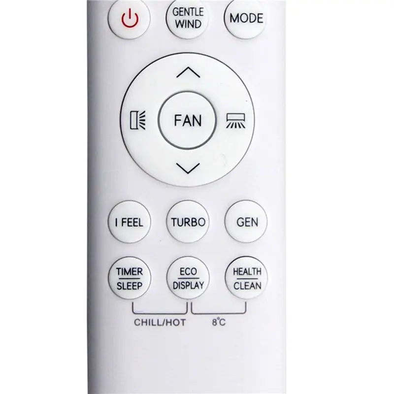 A33T Remote Control for TCL Air Conditioner 002383, A/C Remote Cool and Heat, Fahrenheit Celsius Convert, White ABS, 4 Pack