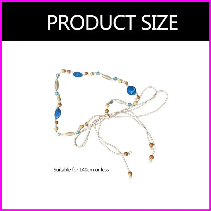 섹시한 타이 벨트 땋은 벨트 조개 꽃 타이 벨트 보헤미아 여자 여자