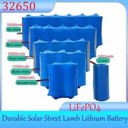 New Solar Light Battery 3.2V 32650 Lithium Iron Phosphate Battery Suitable for Outdoor Floodlight Solar Street Light with BMS