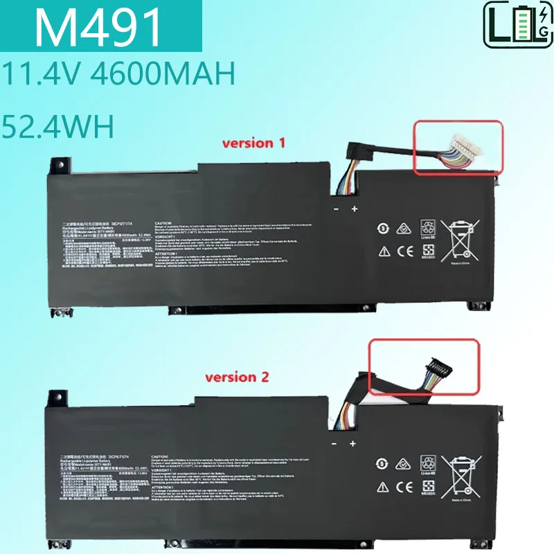 Original  OEM quality BTY-M491 11.4V 52.4Wh Laptop Battery for MSI Modern 15 A10M A11M Stealth 15M A11M Summit B15