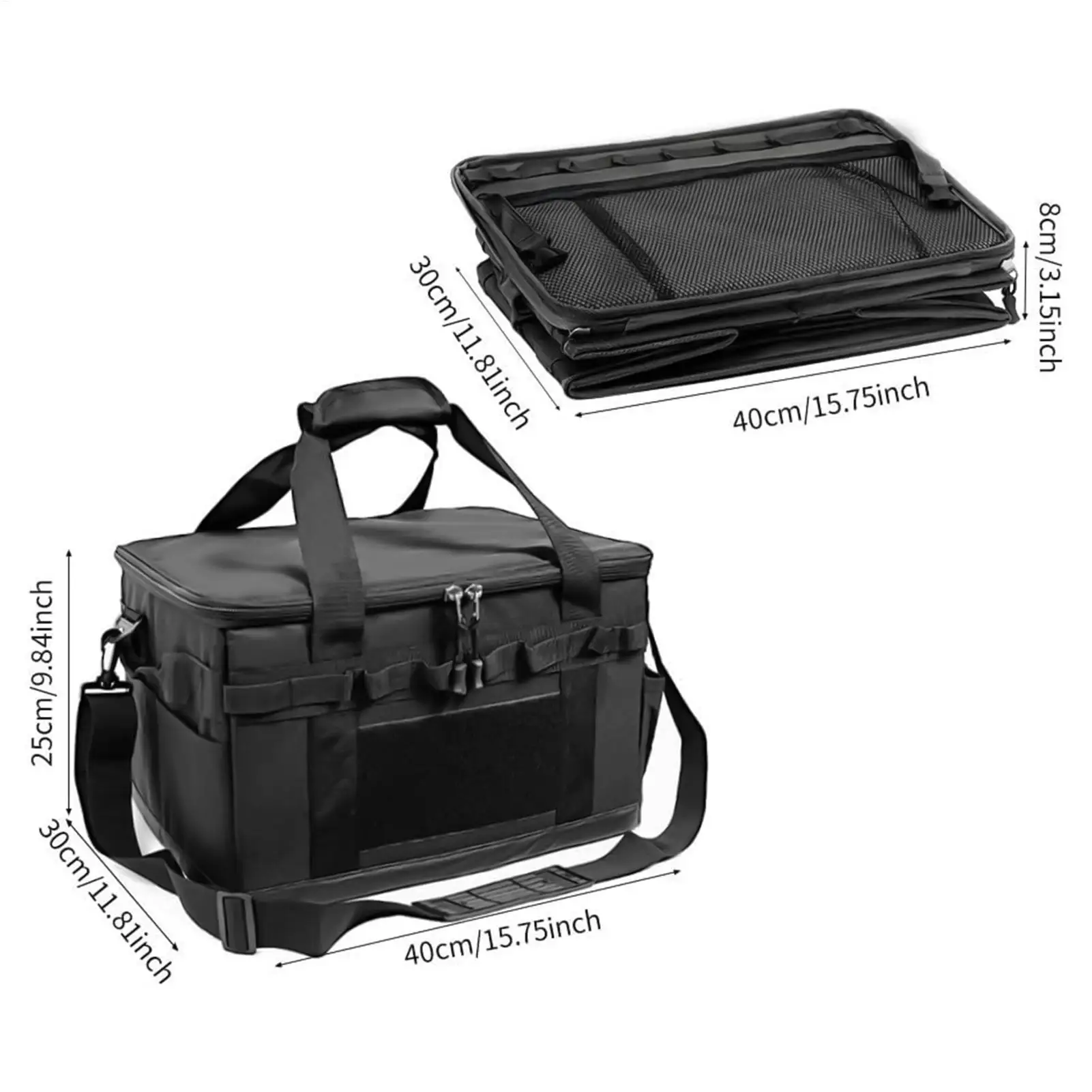 

Camping Tote 30L Foldable Portable Gear Organizer Utility Tote Bag With Handles For Outdoor Gear Kitchen Travel Cookware Tool