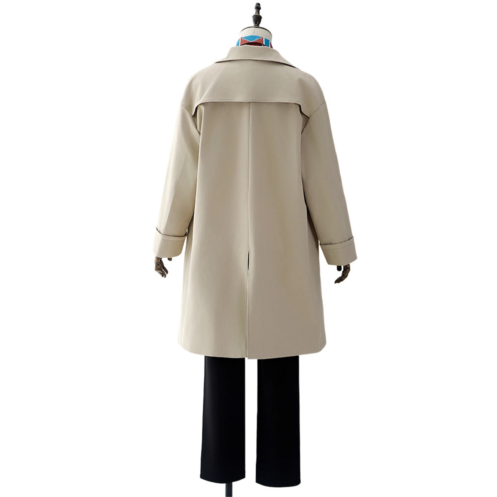 أزياء ناجومو يويتشي للرجال أزياء ساكاموتو التأثيرية باروكات الأيام عباءة قميص وسراويل موحدة بدلة الهالوين وحفلات الكريسماس #5