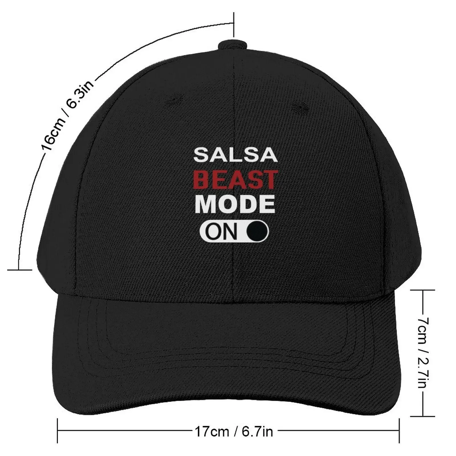 Salsa Beast Mode On, Salsa Dancer, Dance Baseball Cap Beach Snapback Cap Golf Cap western Hat Women's Beach Outlet Men's