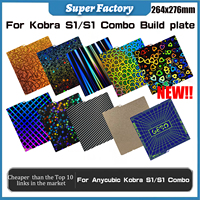 Holographic hot bed For Anycubic Kobra S1 Plate Pei Sheet 264x276 PEI Textured H1H PET Kobra S1 Combo Build Plate Kobra S1C 3d