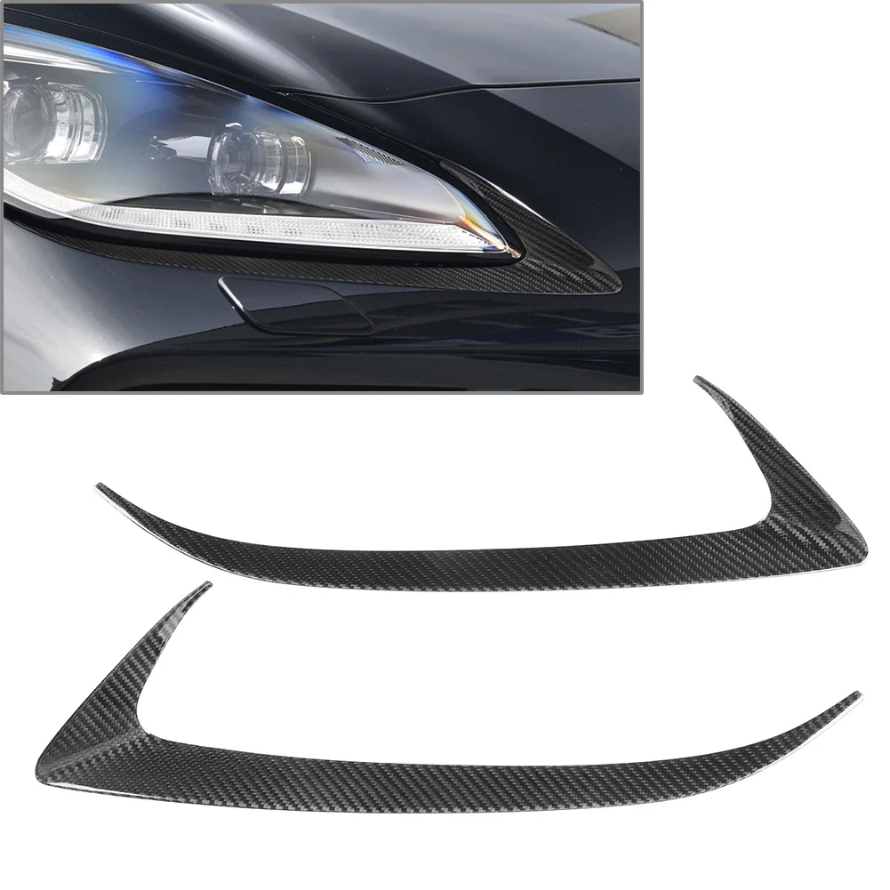 

Dry Carbon Fiber Car Headlight Headlamp Eyebrows Eyelids Frame Trim Cover For Toyota GR86 For Subaru BRZ 2020 2021 2022 2023