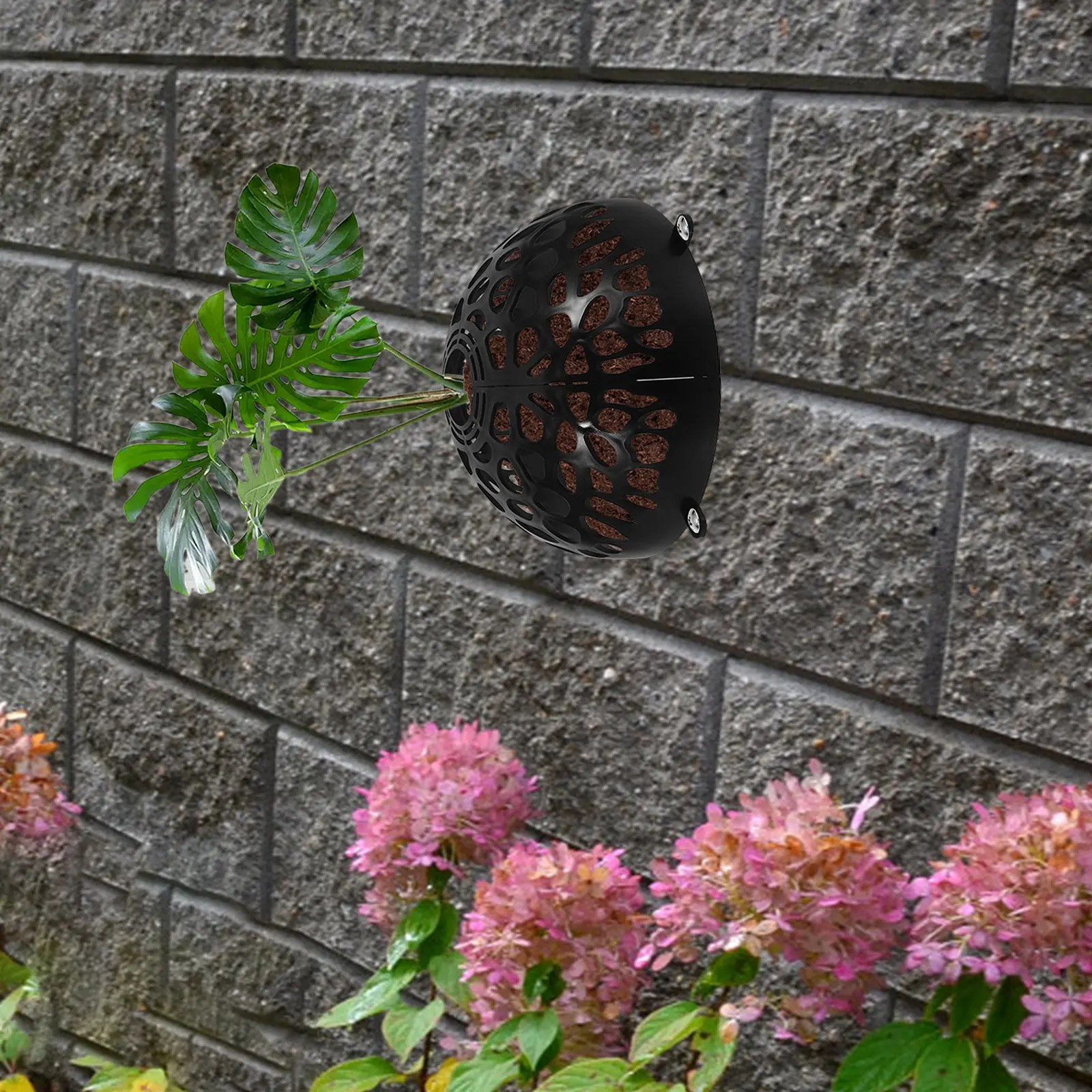 1Set Plastic Plant Soil Protective Cover Hollowed Floral Air Vent Cap Split Design Planting Fixing Cover Plant Supply