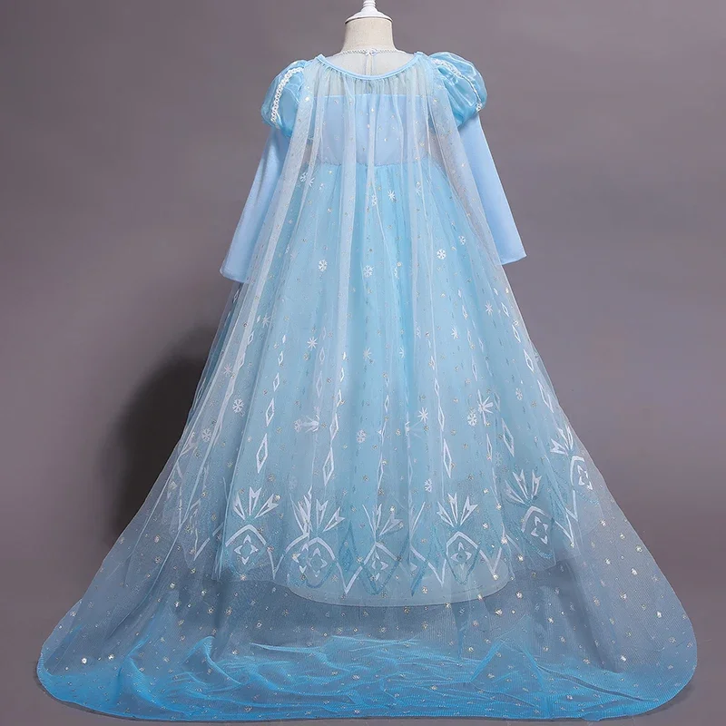 Costume de Princesse Elsa pour Fille, Tenue de Cosplay, Éducative, Reine Blanche Neige, pour Anniversaire, pour Enfant, 2024