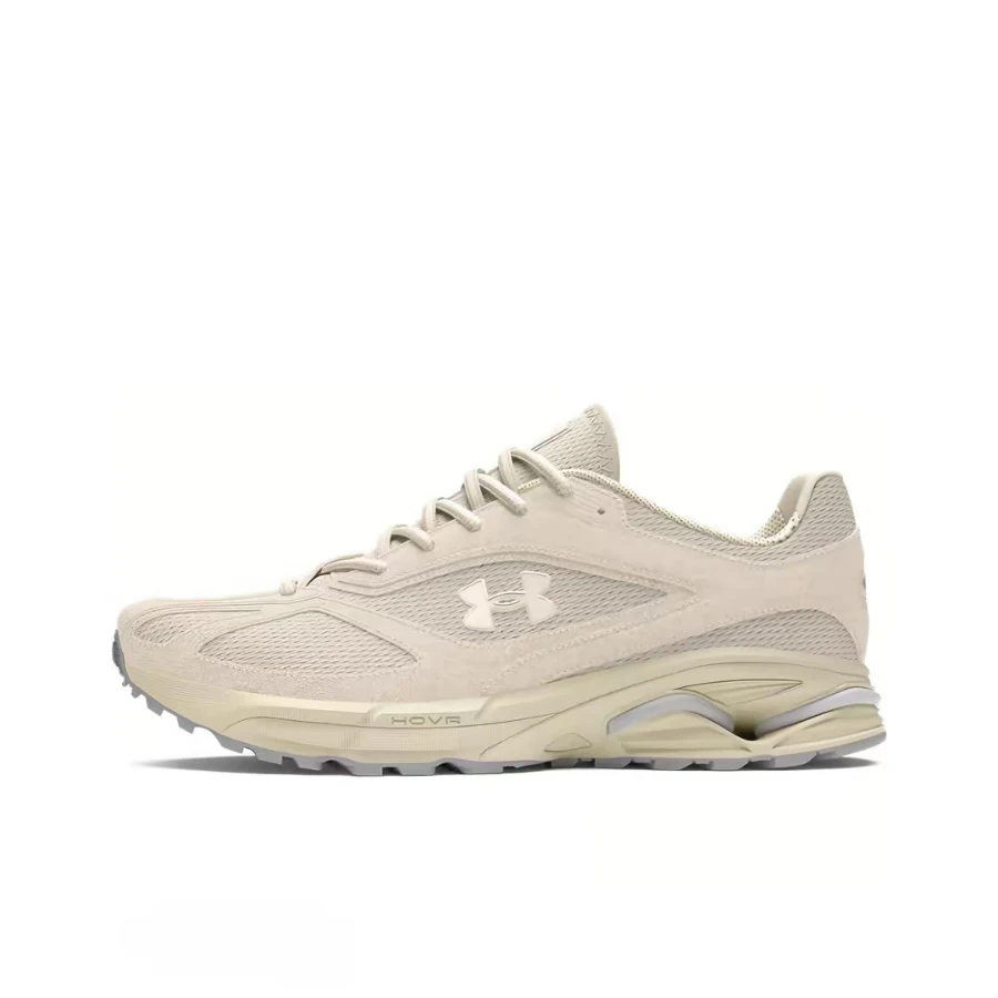 Under Armour HOVR Apparition Unisex Beige Low-Top Runners – Comfortable Minimalist Shock-Absorbing Durable Design 3027596-100