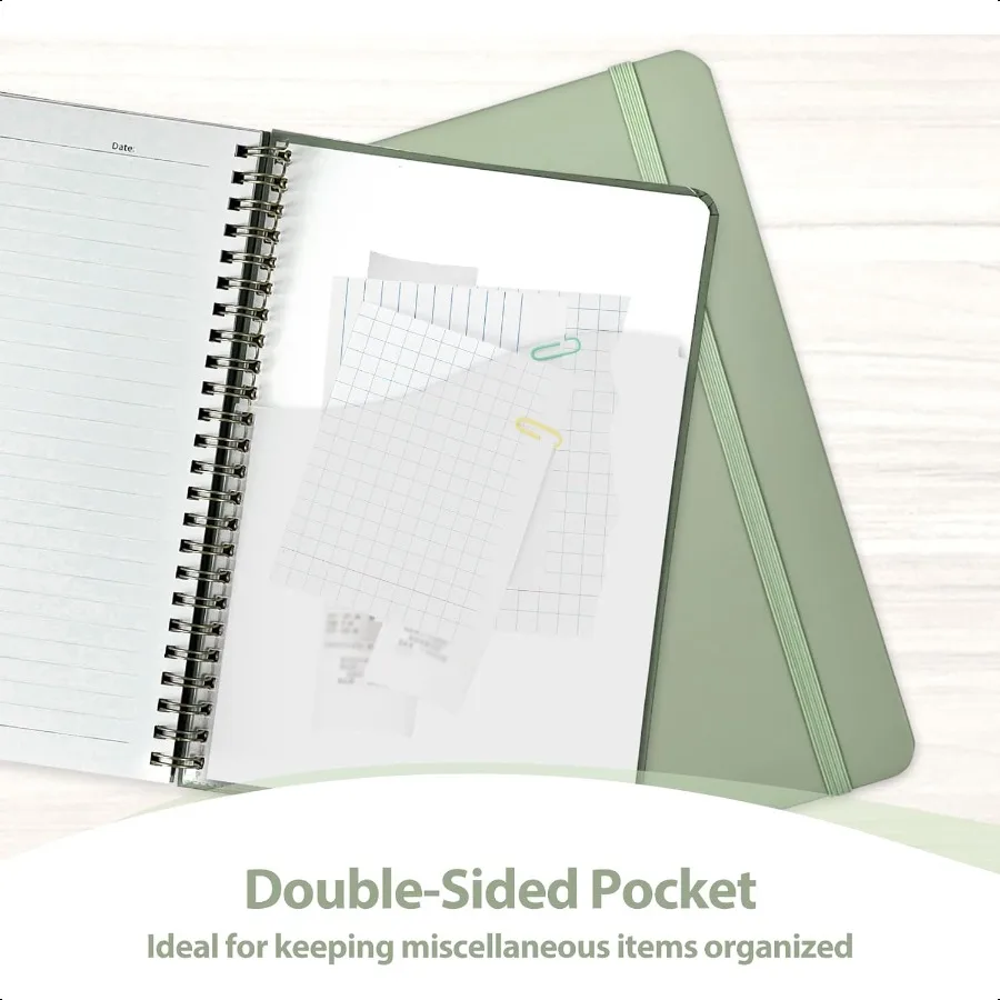 Quaderni per diario Quaderno a spirale foderato per donna Uomo 146 pagine Quaderno con copertina rigida a righe universitari per nota di lavoro Taki