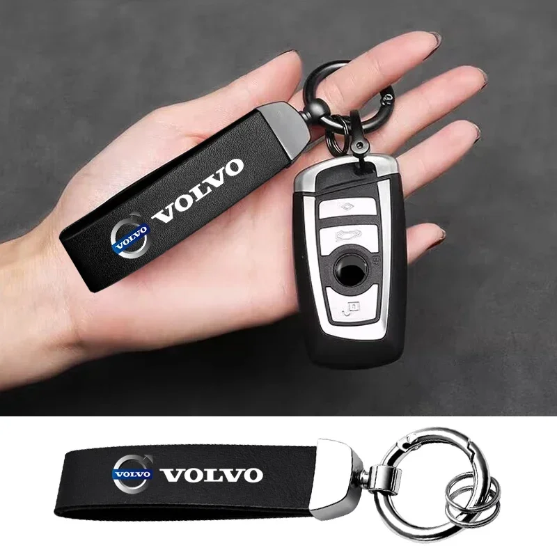 

new 1pcs Car Keychain Zinc Alloy Key Ring Accessories For Volvo XC-Classic V60 V40 XC90 S60 XC60 V70 S90 XC40 V90 EX90 EM90 S80L