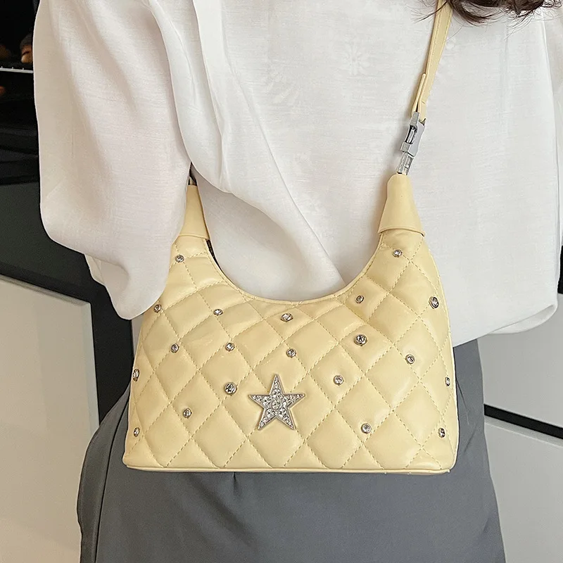 

Xiuya Pink Womens Shoulder Bag Bow Cute Y2k Luxury Designer Sweet Crossbody Bag Lightweight Exquisite Commuter Female Handbag