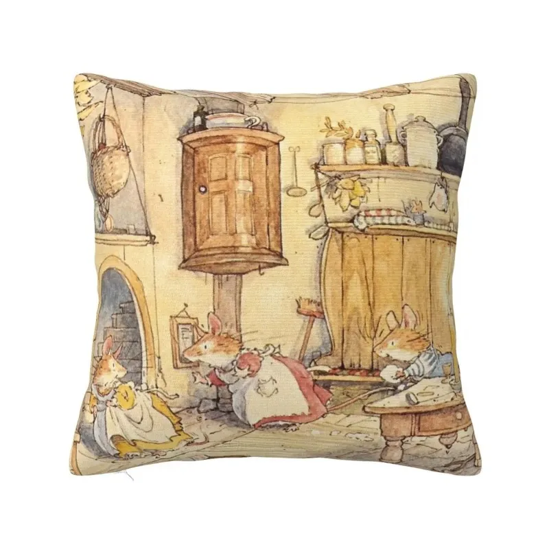 Brambly Hedge - Hawthorn Square Pillowcase Cushion Cover Creative Zipper Home Decorative Throw Pillow Case Sofa Living Room