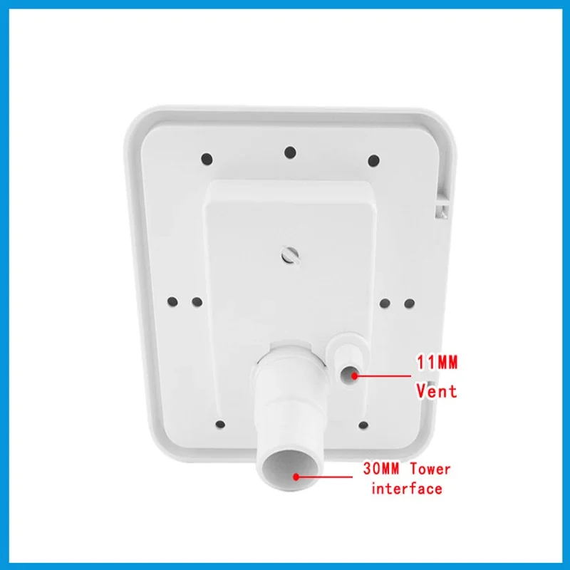 White Gravity Water Inlet Accessories Square With Keys Hatch Cover Water Intake     Lockable RV Trailer Caravan Plastic Parts