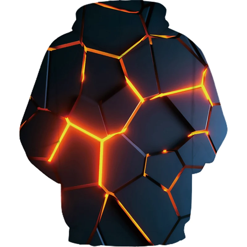 2021 New Colorful Flame Hoodie 3d Fluorescence Sweatshirt Men/Women  Autumn And Winter Coat  Clothing funny Jacket black Hoodies