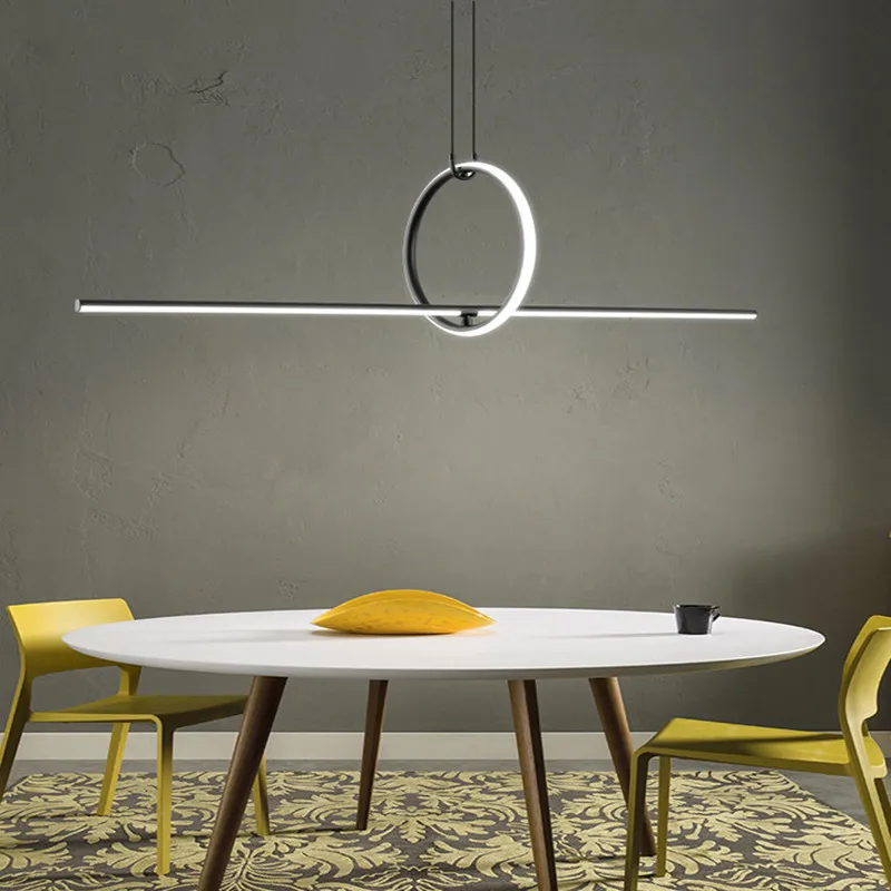 Arrangements Suspension Light Post Modern Geometric Pattern minimalist pendant light For Dining Room  black pendant light