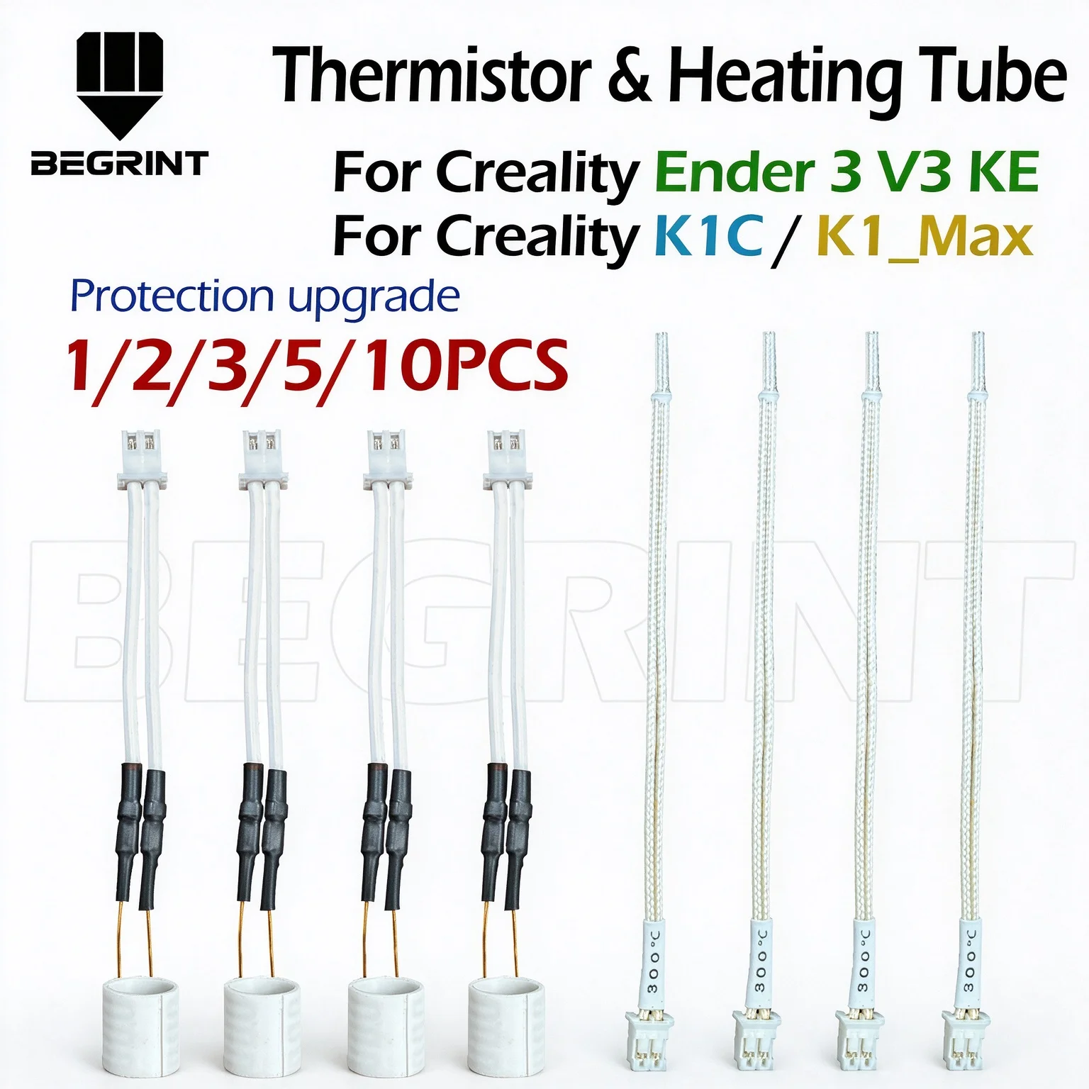 For Ender 3 V3 KE Ceramic Heater Fit Creality K1C /K1 /K1 Max Hotend Thermistor Cartridge Sensor & Ceramic Heating 24V 60W NEW