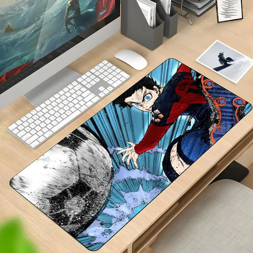 Hot Anime Blue Lock Mouse Pads Rubber Mat Laptop Xxl Mousepad Notebook Gamer Computer Table Gaming Accessories