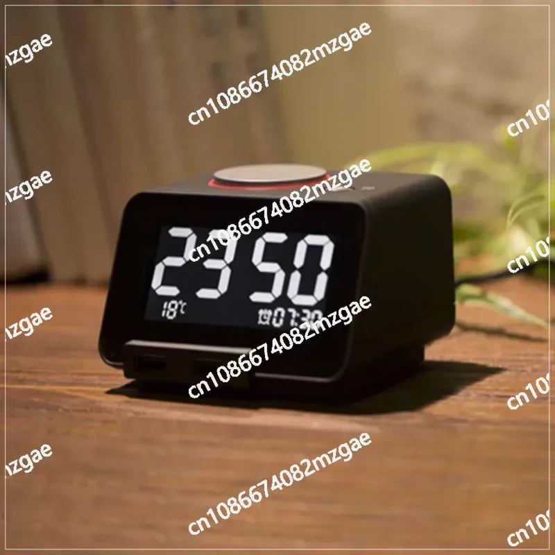Silent LED Alarm Clock C2 with Music & Night Light, Multi-Function Luminous Bedside Clock for Children