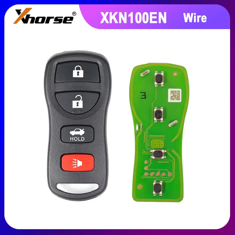 1 Uds Xhorse XKNI00EN mando a distancia Universal separado llave de coche Fob 4 botones para Nissan diseño ajuste herramienta de llave VVDI/VVDI2