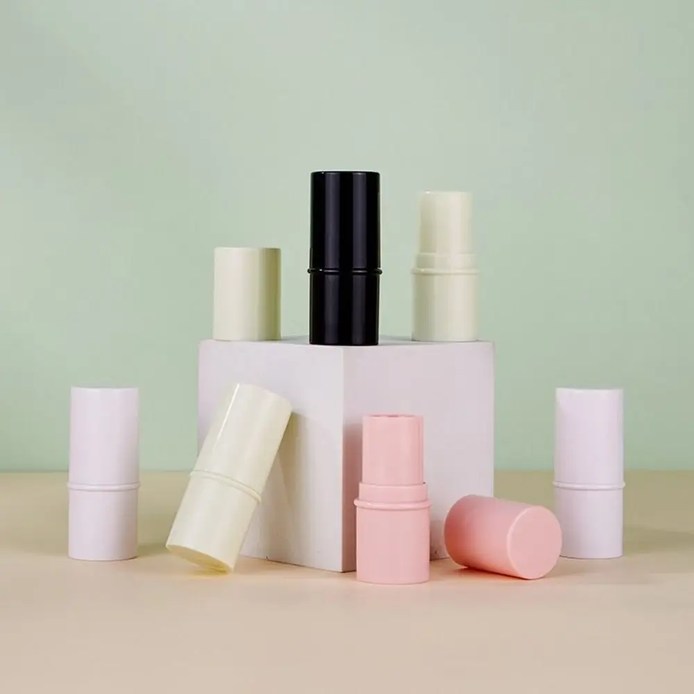 Recipientes cosméticos vazios DIY 6g ABS durável recipiente de bálsamo labial garrafa de viagem