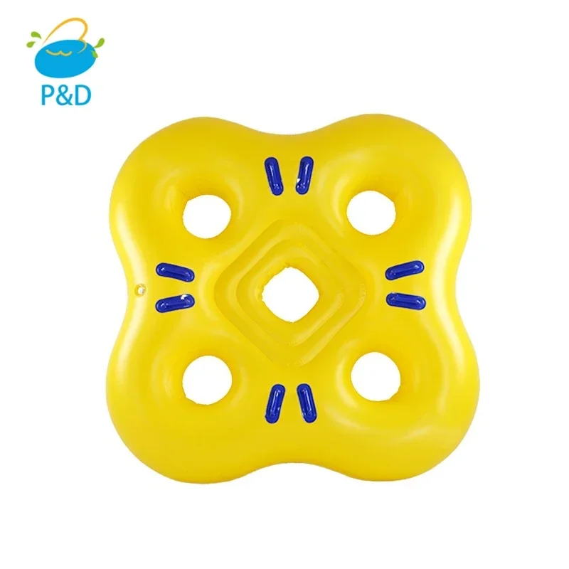 PVC Float Inflatable 4 person Tube Inflatable Water Swim Tube Inflatable Float Swimming Seat Ring