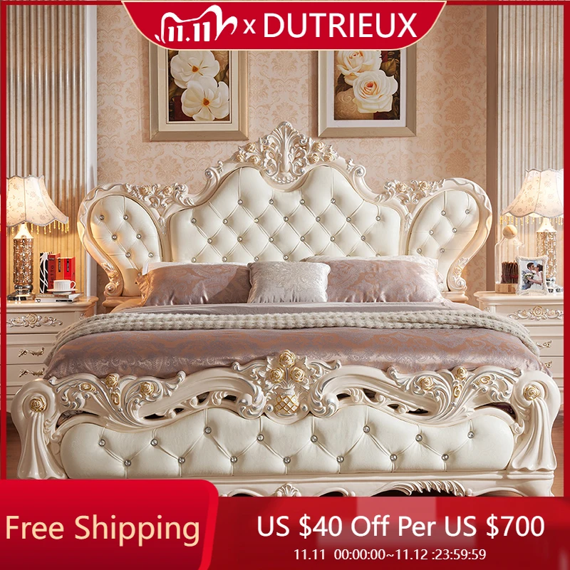 

Unique Xenomorph Bed European Luxury Accent Ergonomic Comfortable Trendy Cute Bed Double Princess Cama Solteiro Home Decoration