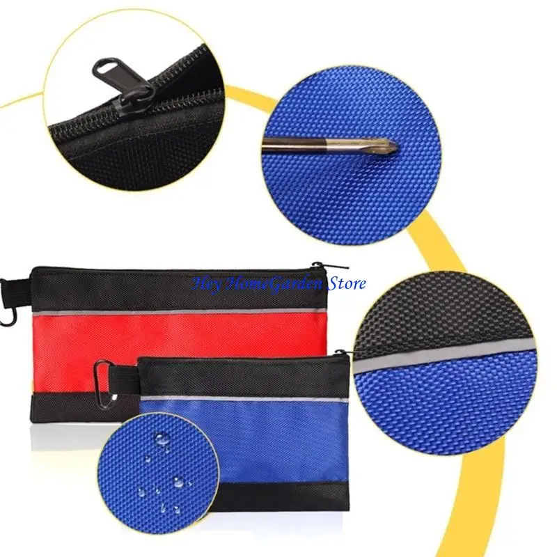 C63B Oxford Cloth electrician zippered Tool Carriers حقيبة متعددة الوظائف لتنظيم ونقل الأداة الأساسية