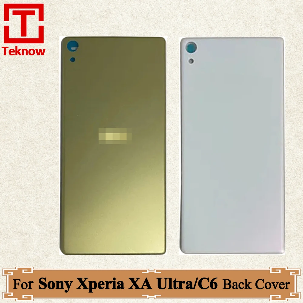 Original Back Cover For Sony Xperia XA Ultra Back Housing Case Rear Door For Sony Xperia C6 F3211 F3212 F3215 F3216 Replacment