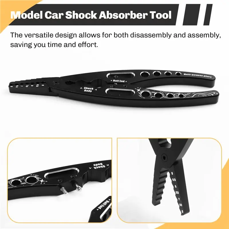 CYGJ-RC Car Spare Parts Metal Shock Absorber Multi-Function Pliers Head Clamp For Assembling Disassembling Tools
