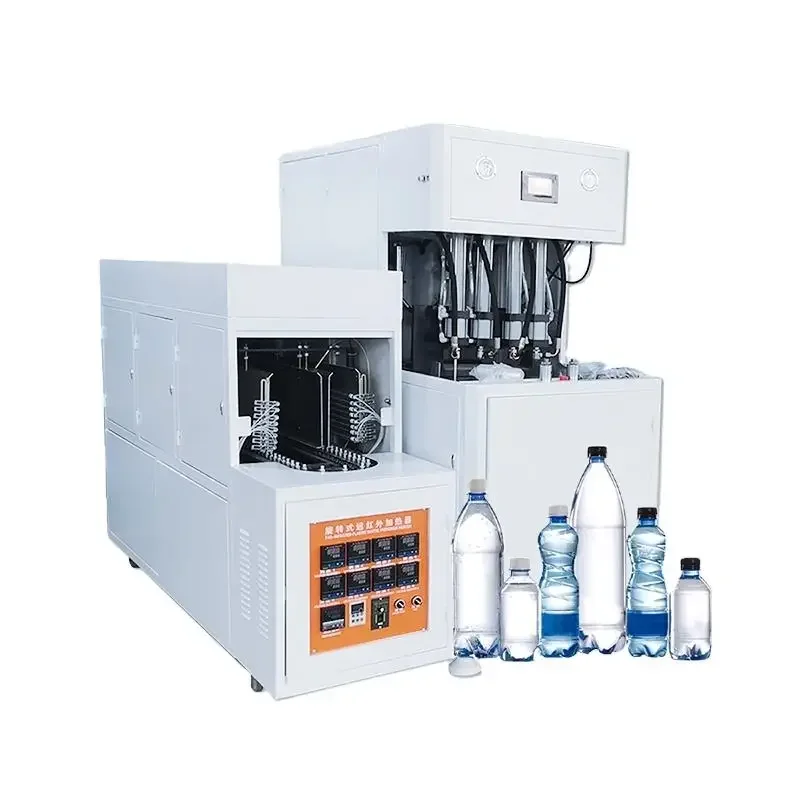 Semi-automatic 2-cavity plastic stretching blow molding machine pet bottle mold blow molding machine