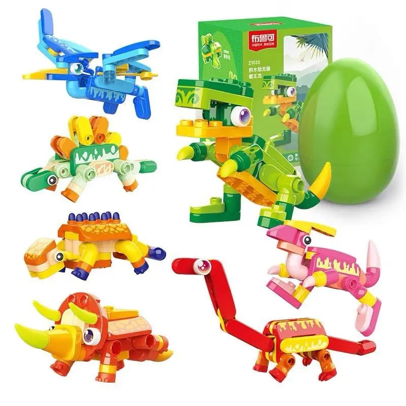 

Blokees Large Particle Children's Puzzle Block Dinosaur Egg Versatile Assembly Toys Gift Model Children Birthday Gift Toys