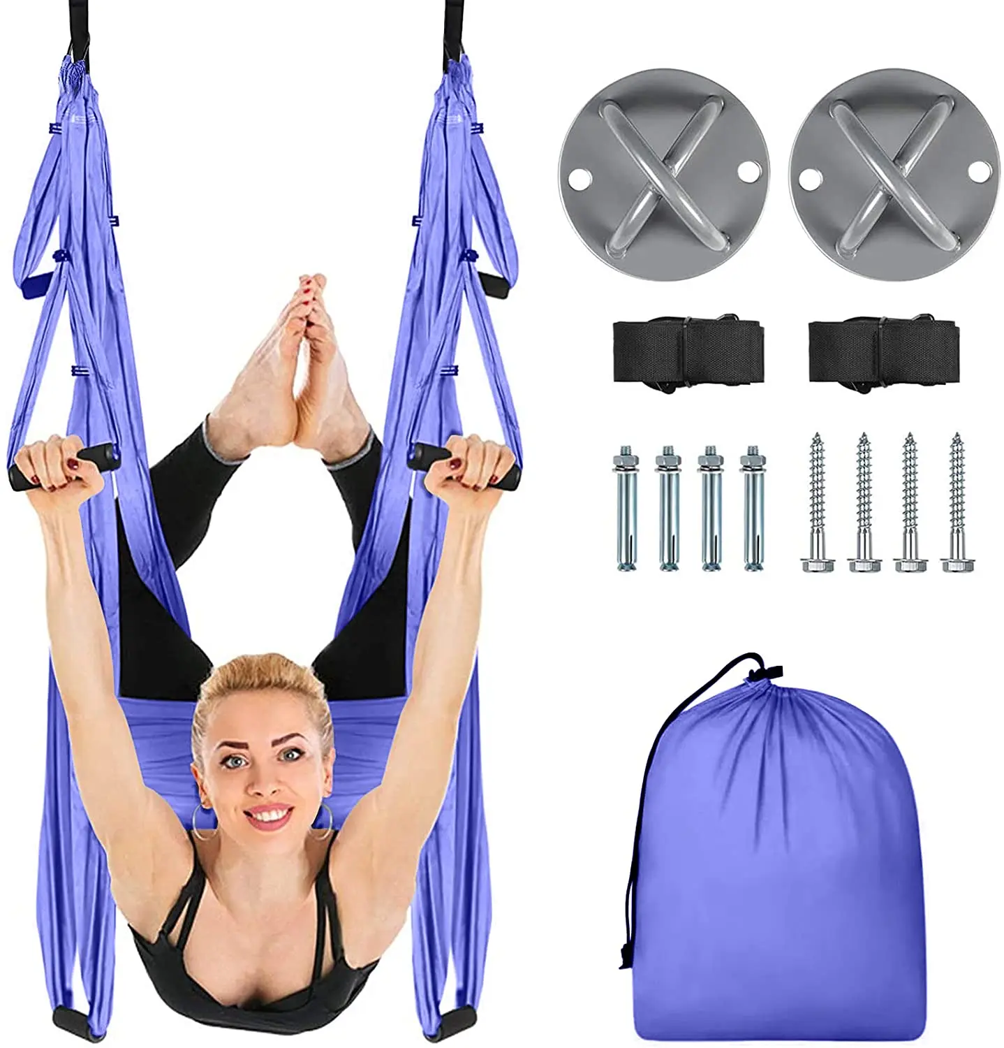 

Best Soft High Strength Colorful Aerial Silks 5m Anti Gravity Single Antigravity Nylon Parachute Yoga Hammocks