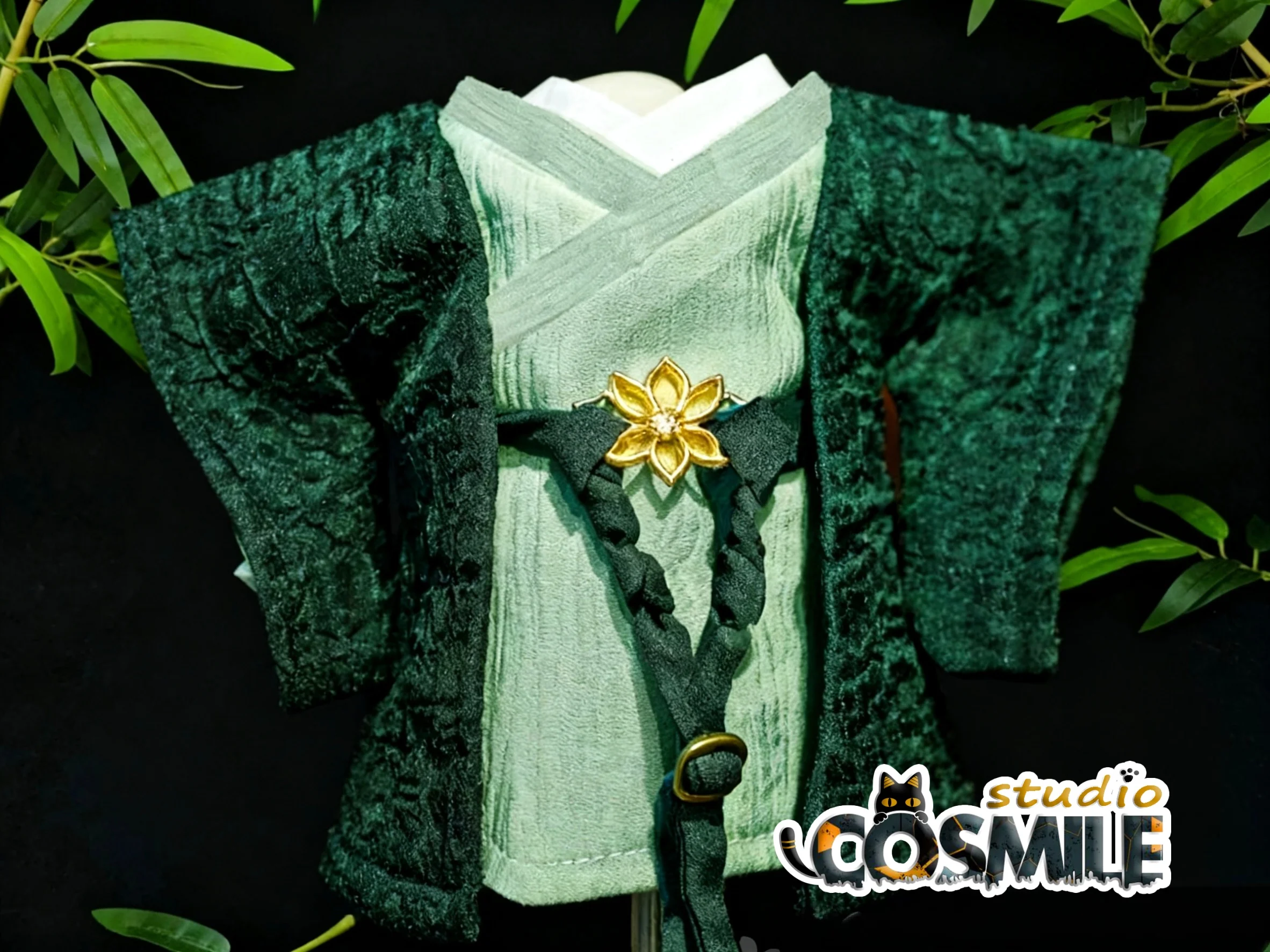 

Mysterious Lotus Casebook Li Lianhua Xiangyi Cheng Yi Ancient Costume Green Hanfu 20cm Plush Doll Accessories Doll's Clothes PR