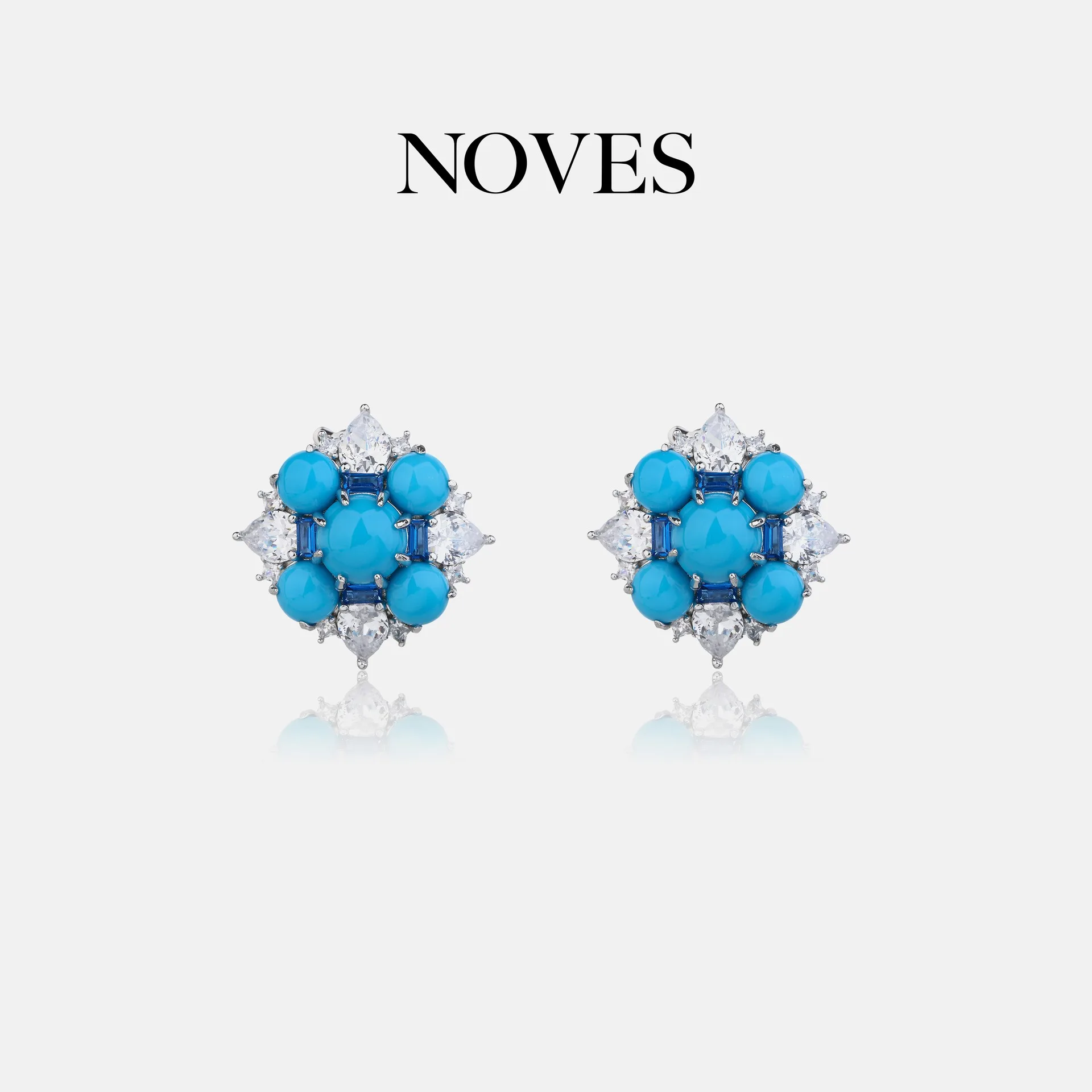 MuShan Jewelry 925 Sterling Silver Earring 5A CZ Gemstones Designer High Carbon Gemstones 925 Sterling Silver Studs Accessorie