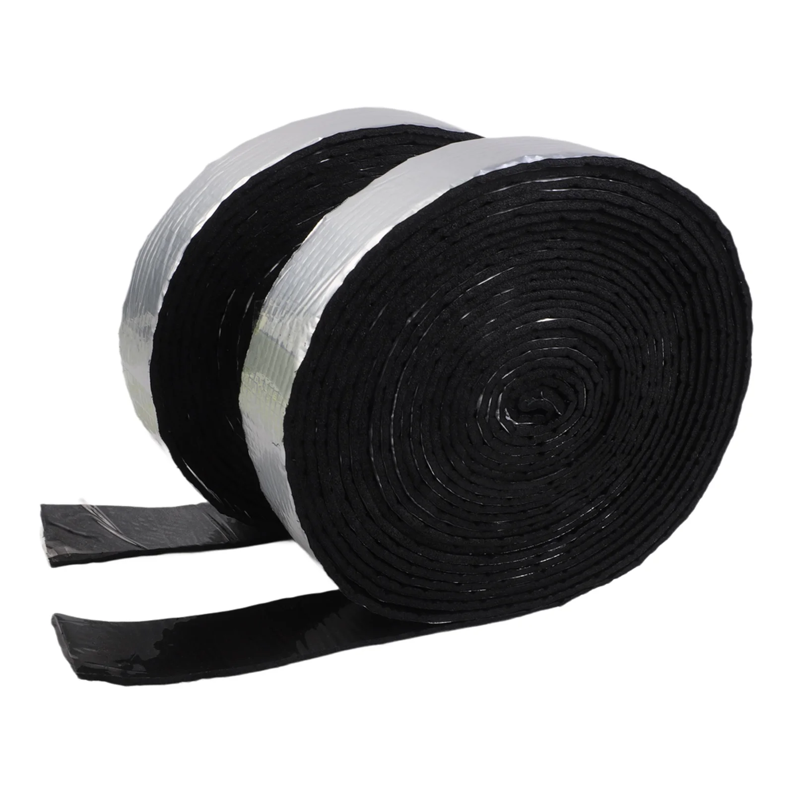2 Inch Thick For Pipe Insulation Wrap Tape 32.8FT Rubber Plastic Foam With Aluminum Foil For Outdoor Water Pipe Freeze For