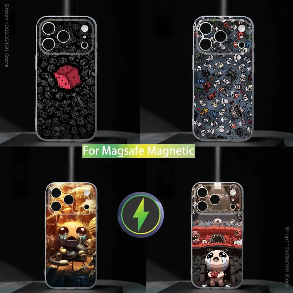 

Cool The Binding of I-Isaac For iPhone 17,16,15,14,13,12,11,Pro,Max,Plus,Mini,SE4,E Magnetic For Magsafe Wireless Phone Case