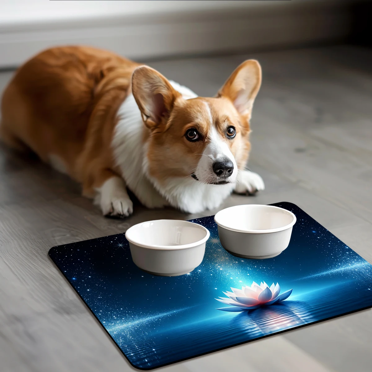 Vibrant Floral & Dot Pattern Polyester Absorbent Mat - Decorative Mat for Home, Stylish Indoor Floor & Tabletop Accessory