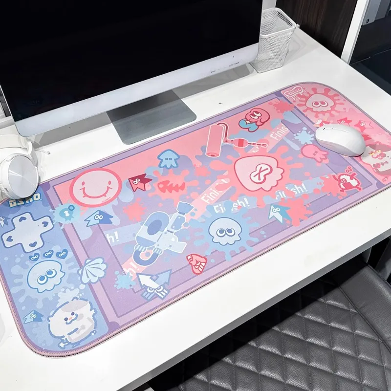 In Stock Splatoon Table Mat Spraying Mouse Pad Handle Office Home Can Be Used for Girls Favourite Super Cute