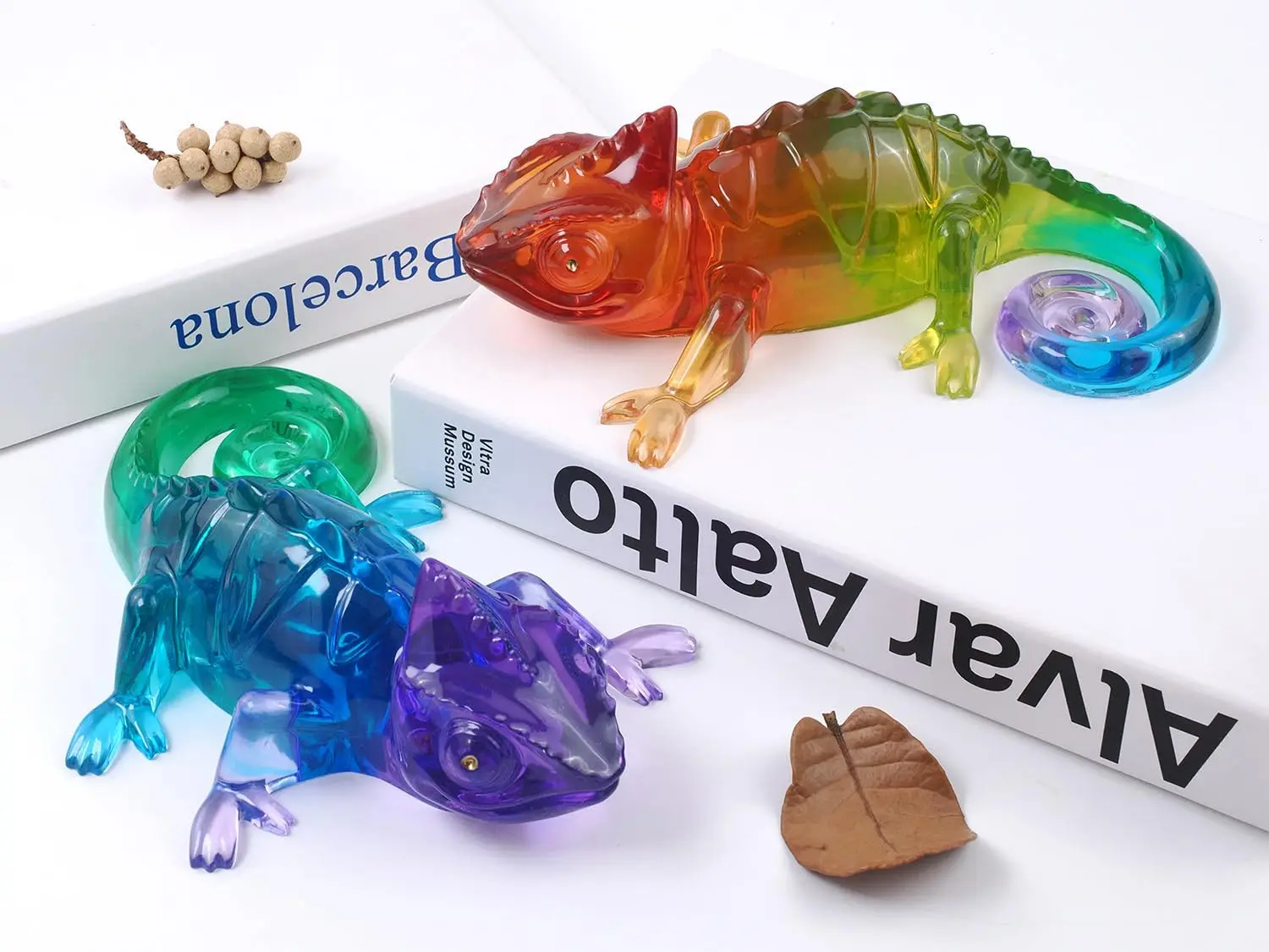 Große Chamäleon-Harzformen aus Silikon, 3D-Tier-Epoxidharzformen, lebensechte Eidechsen-Silikonformen, DIY-Kunst, Heimdekoration & Geschenke