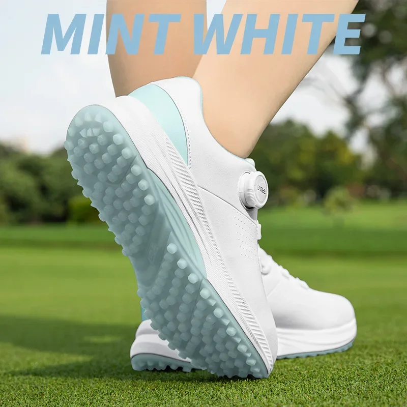 Hot PGM Summer Golf Women's Sneakers Women's Waterproof Knobs Lace Height Increase Anti Slip